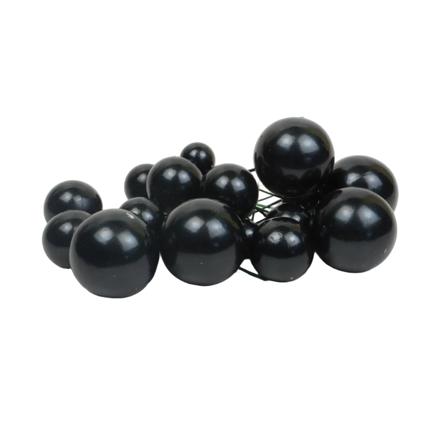 Deko Kugeln Set schwarz Perlmutt ( 20 Stück )