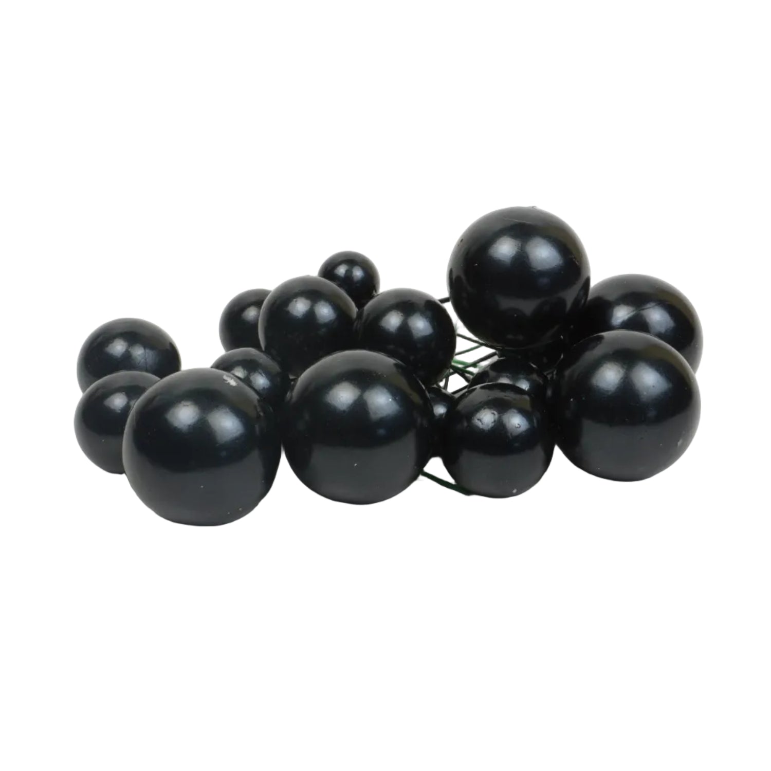 Deko Kugeln Set schwarz Perlmutt ( 20 Stück )