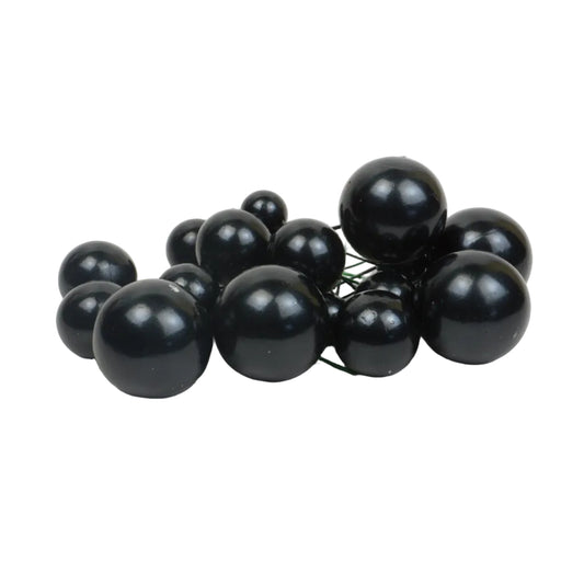 Deko Kugeln Set schwarz Perlmutt ( 20 Stück )