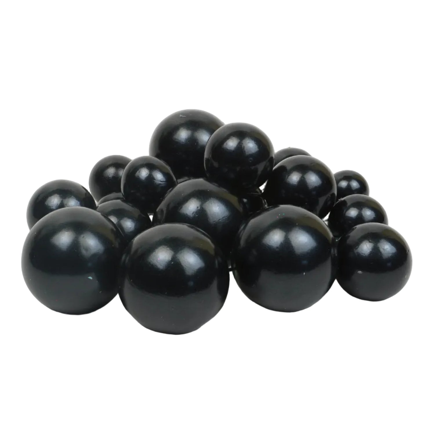 Deko Kugeln Set schwarz Perlmutt ( 20 Stück )  2