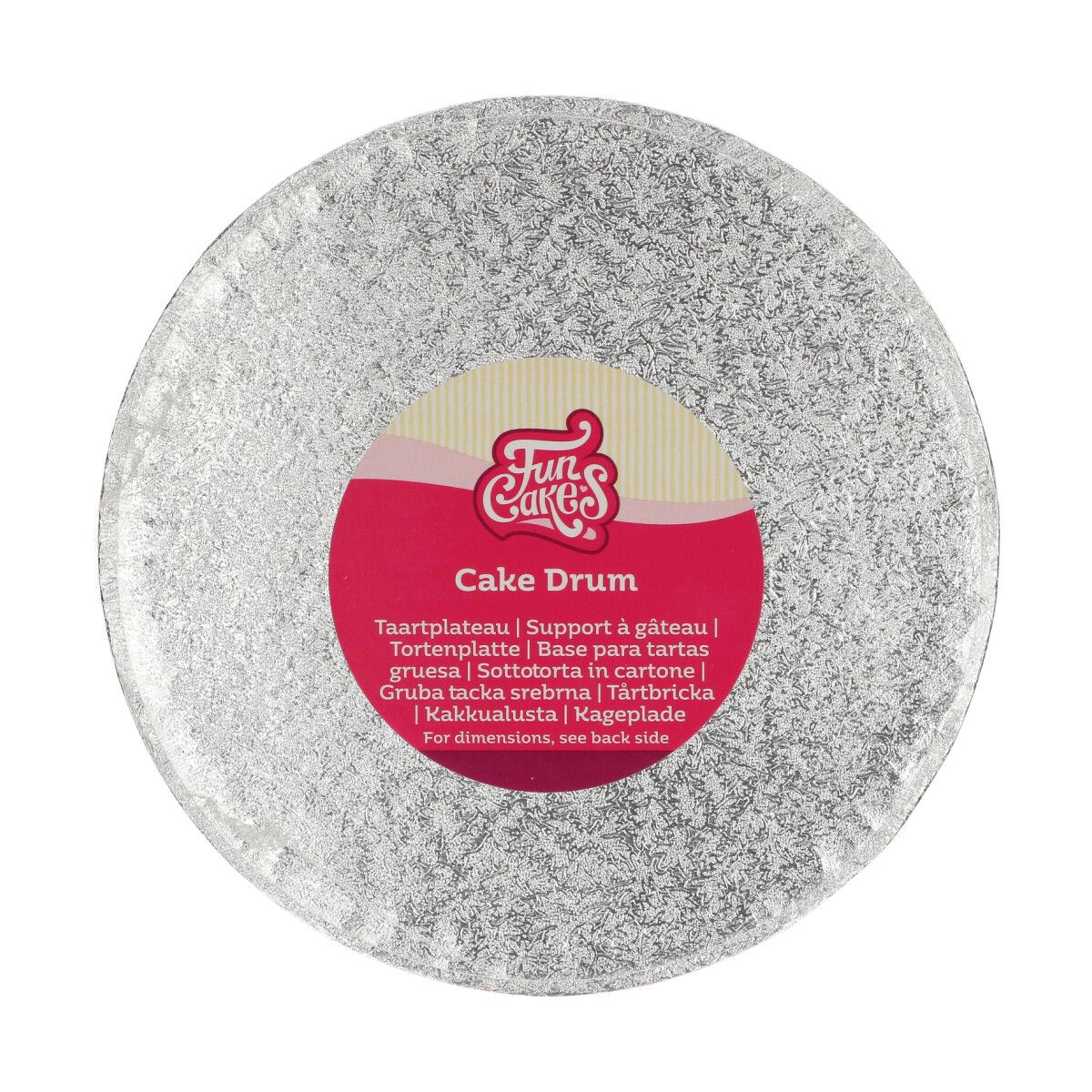 Cakeboard 20m 12mm silber