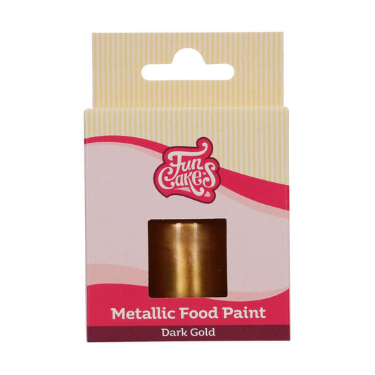 FunCakes Metallic Lebensmittelfarbe Dunkelgold 30 ml
