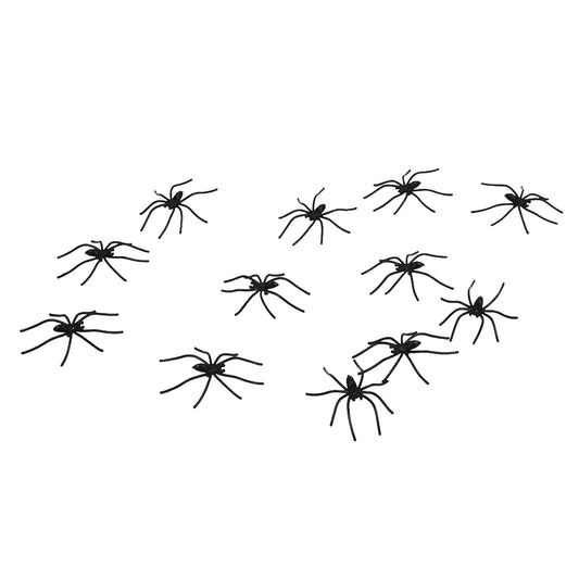 Deko-Spinnen Schwarz – Kleine Spinnen für Tisch & Torte