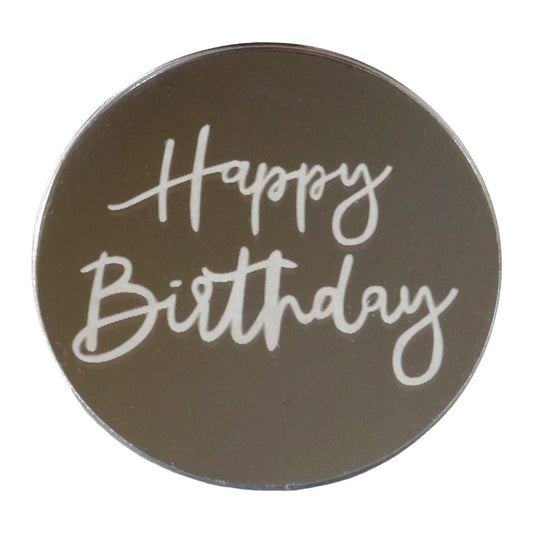 Seitentopper "Happy Birthday" – runde Charms in vielen Farben