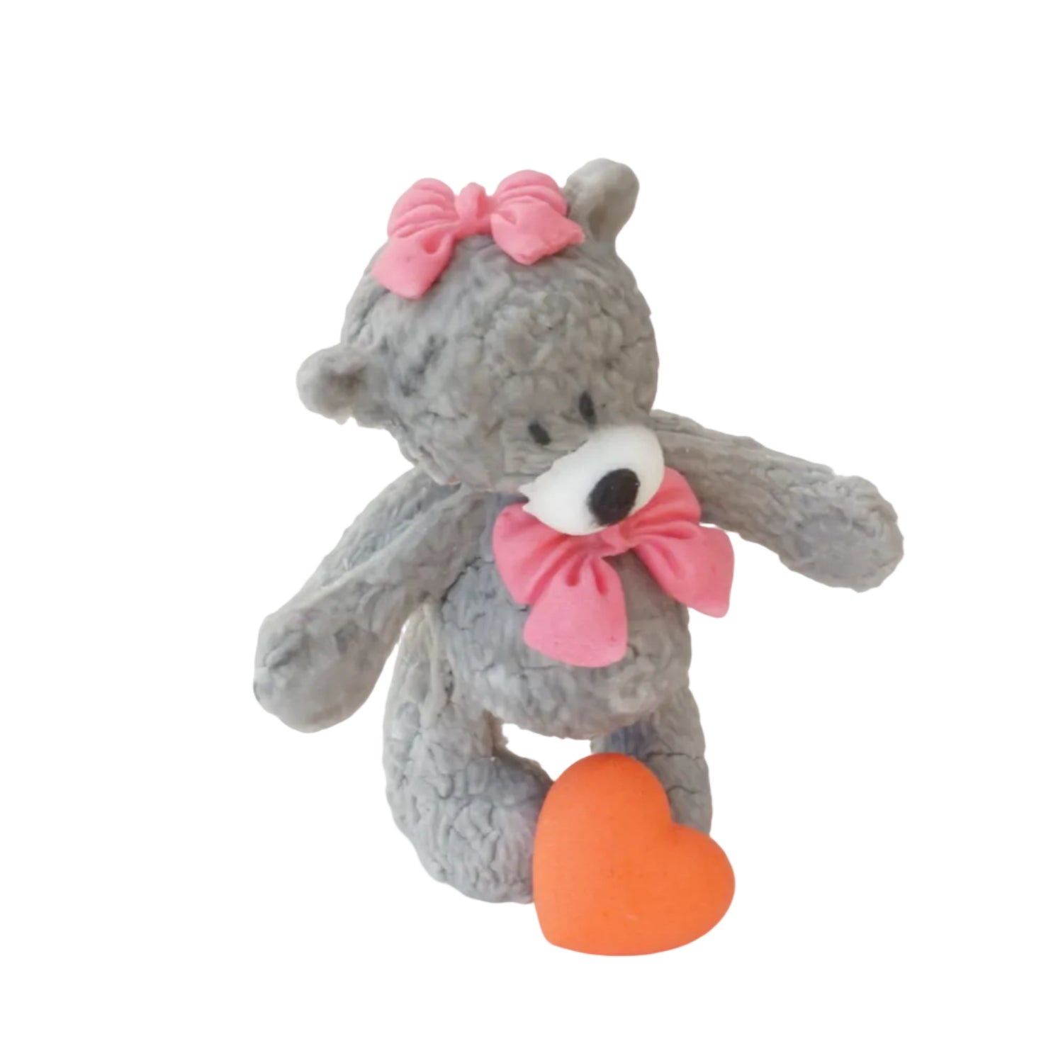 Knuddelbär stehend mit Herz