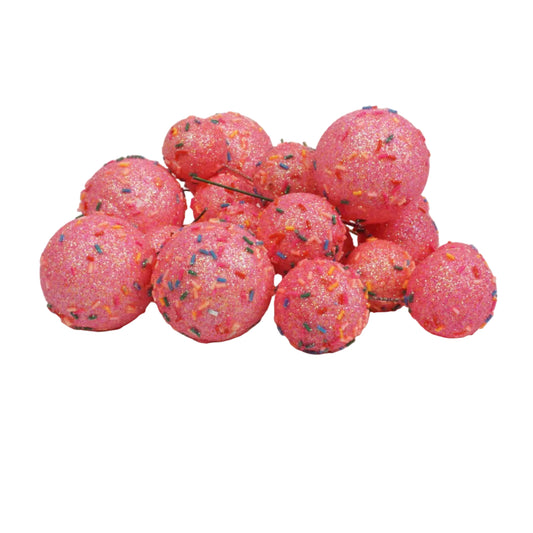 Kugeln pink Streusel / Bild 1