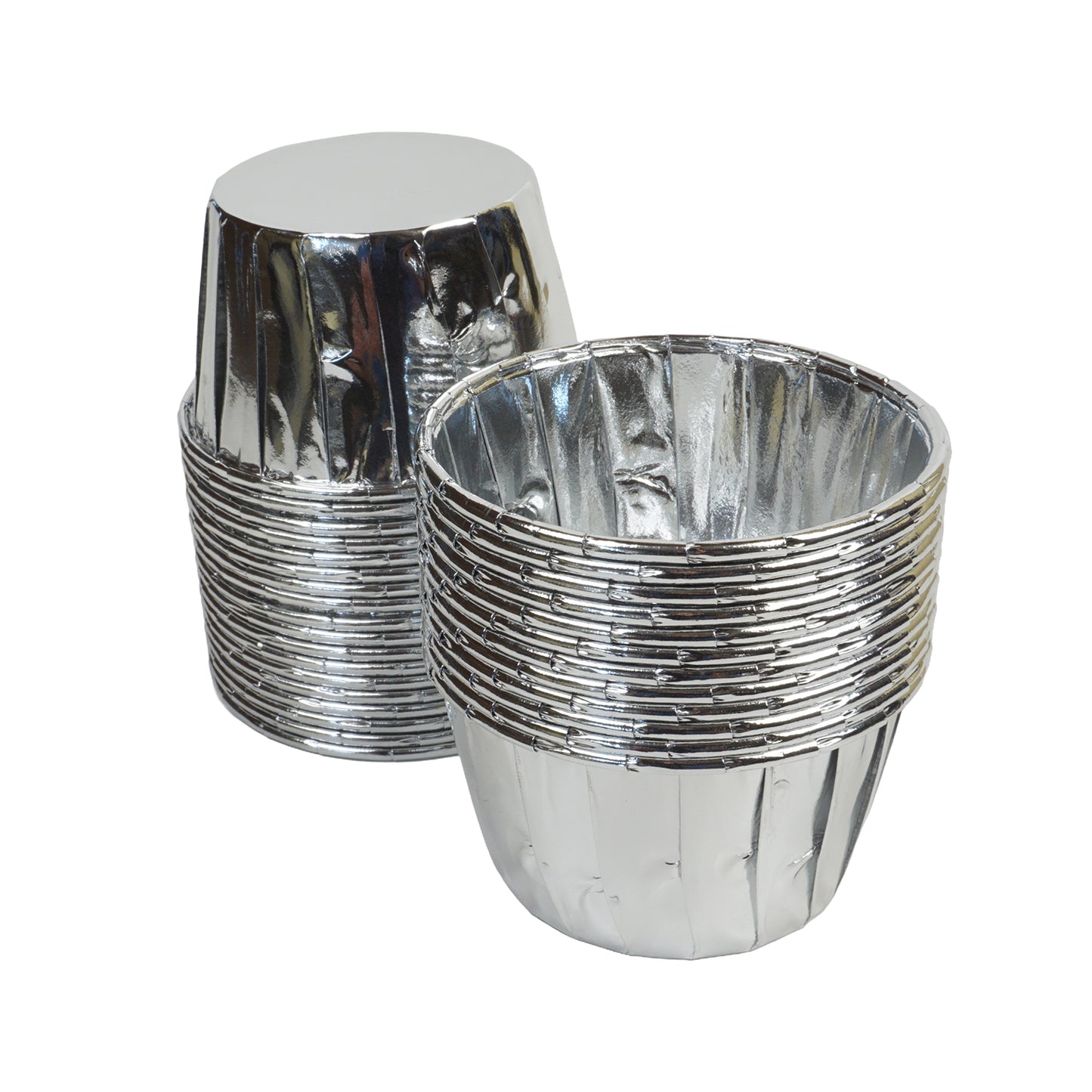 Muffinförmchen in Silber