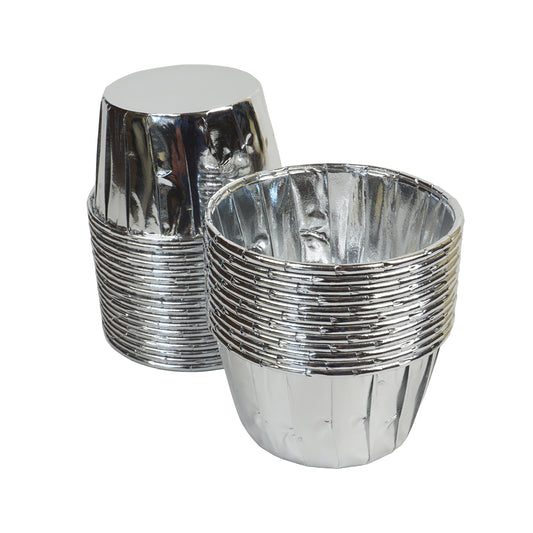 Muffinförmchen in Silber