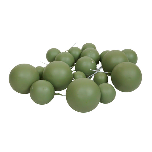 Deko Kugeln Set olive grün ( 20 Stück )