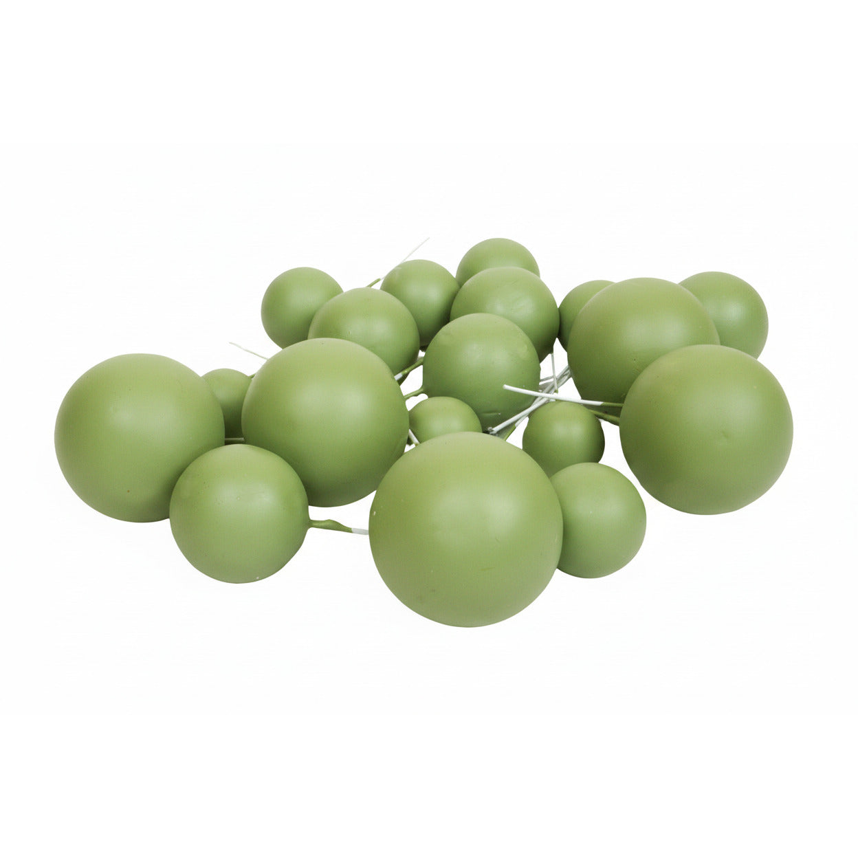 Deko Kugeln Set Salbei / Eucalyptus grün ( 20 Stück )