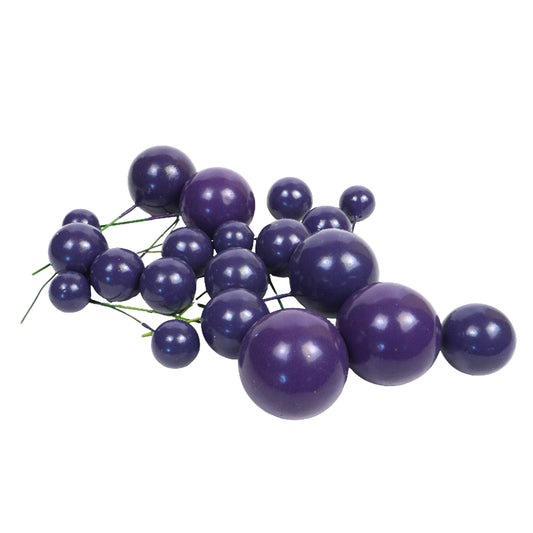 Deko Kugeln Set violett, dunkel ( 20 Stück )
