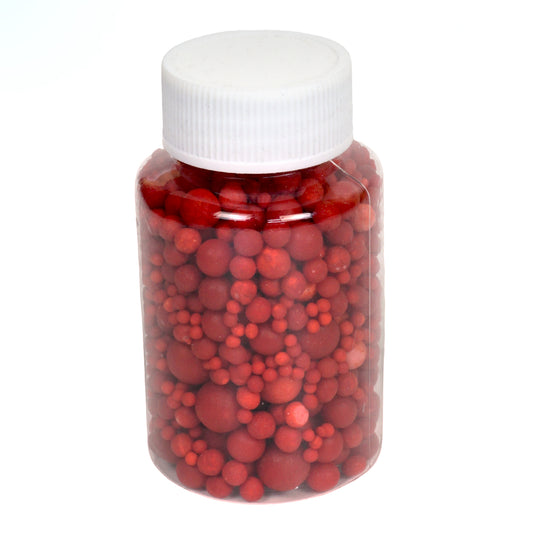 Zuckerperlen, rot, 3,4,5,7,10mm  100g