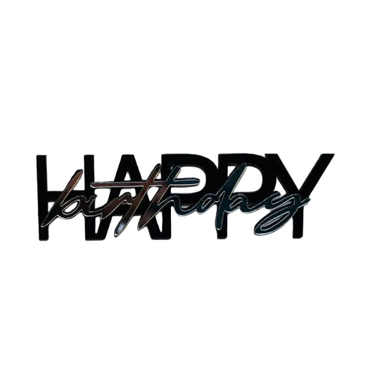Schwarz Happy Birthday Charm