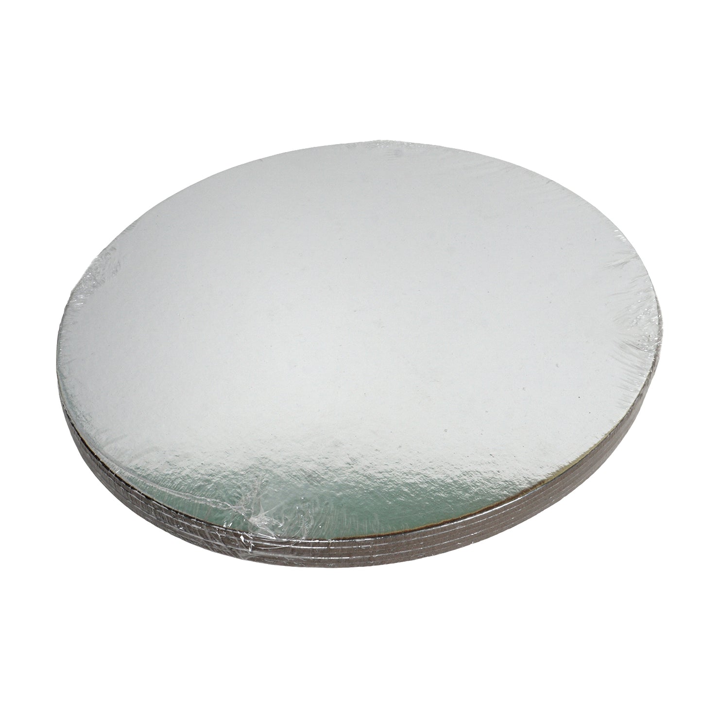 Cakecard Silber 30cm 3mm Stärke 5er Set - offener Rand