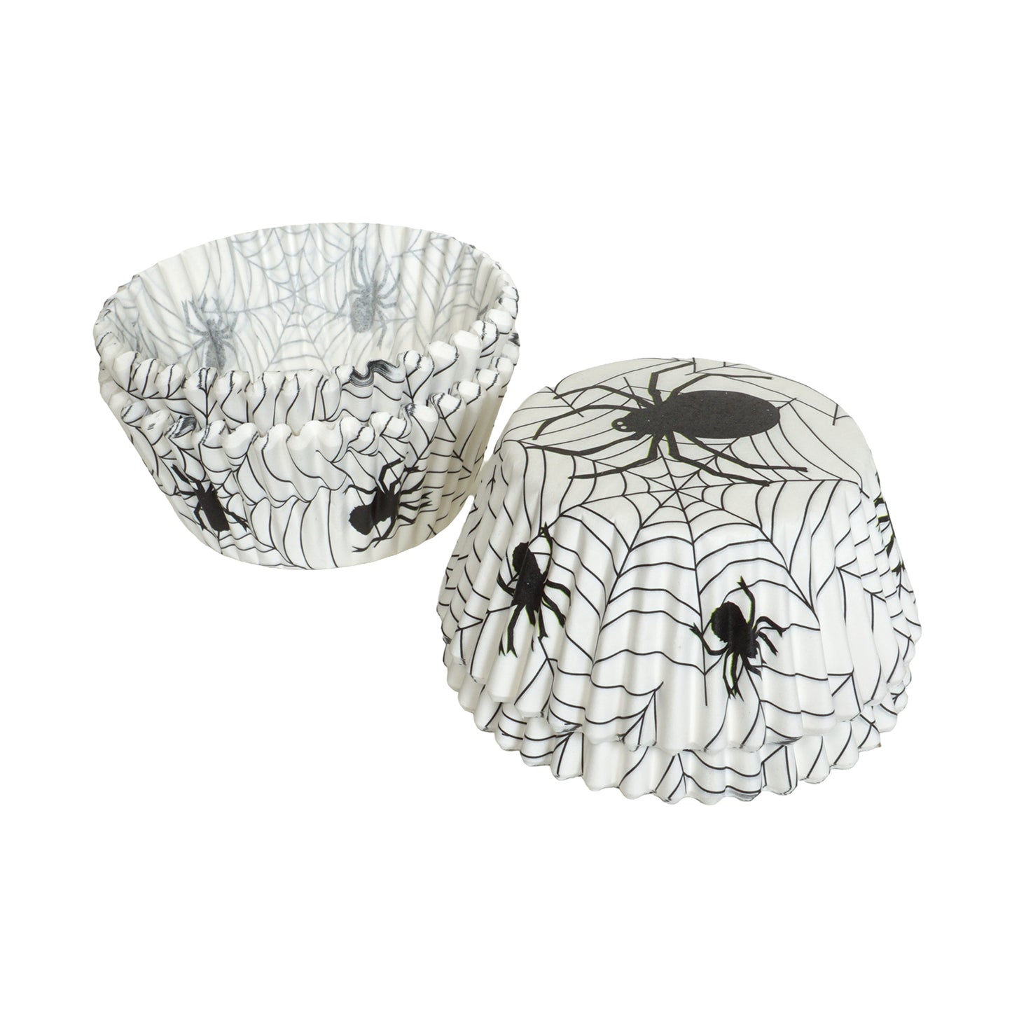 Muffinförmchen mit Spinnennetz & Spinne