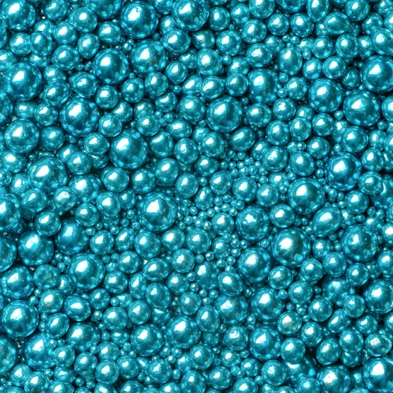 Zuckerperlen, metallic blau, 3,4,5,7,10mm  100g (Kopie)