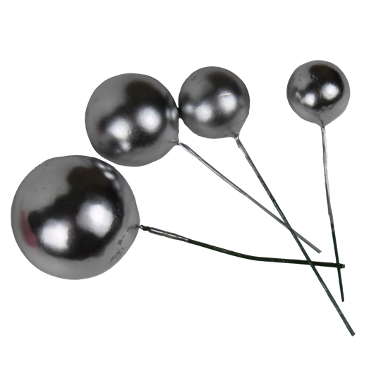 Deko Kugeln Set silber ( 20 Stück )