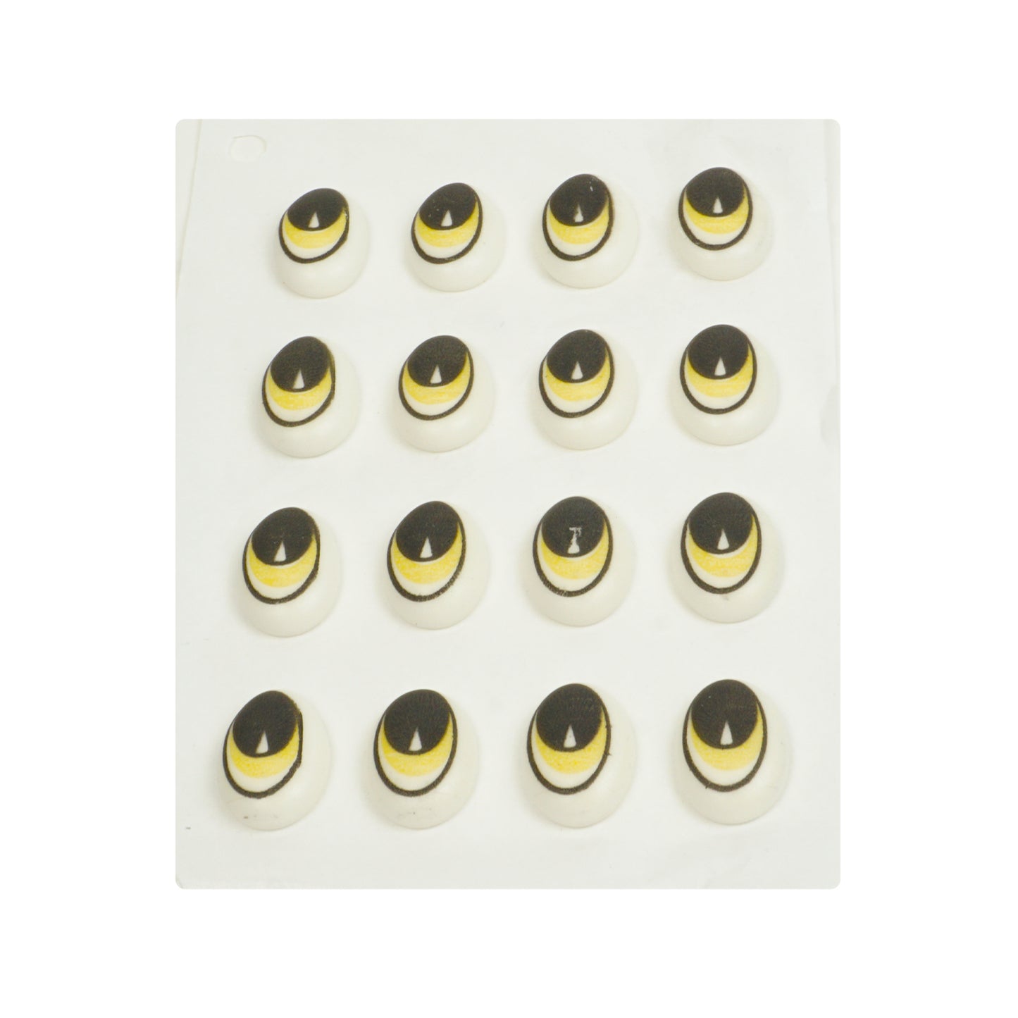 Augen Groß Zucker 16 Stück / Blau / Gelb / Braun / Grün