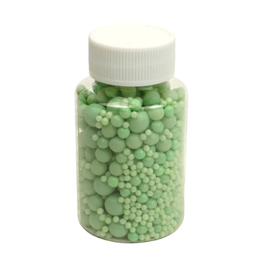 Zuckerperlen Salbei /Eucalyptus Mix 3,4,5,7,10mm 100g