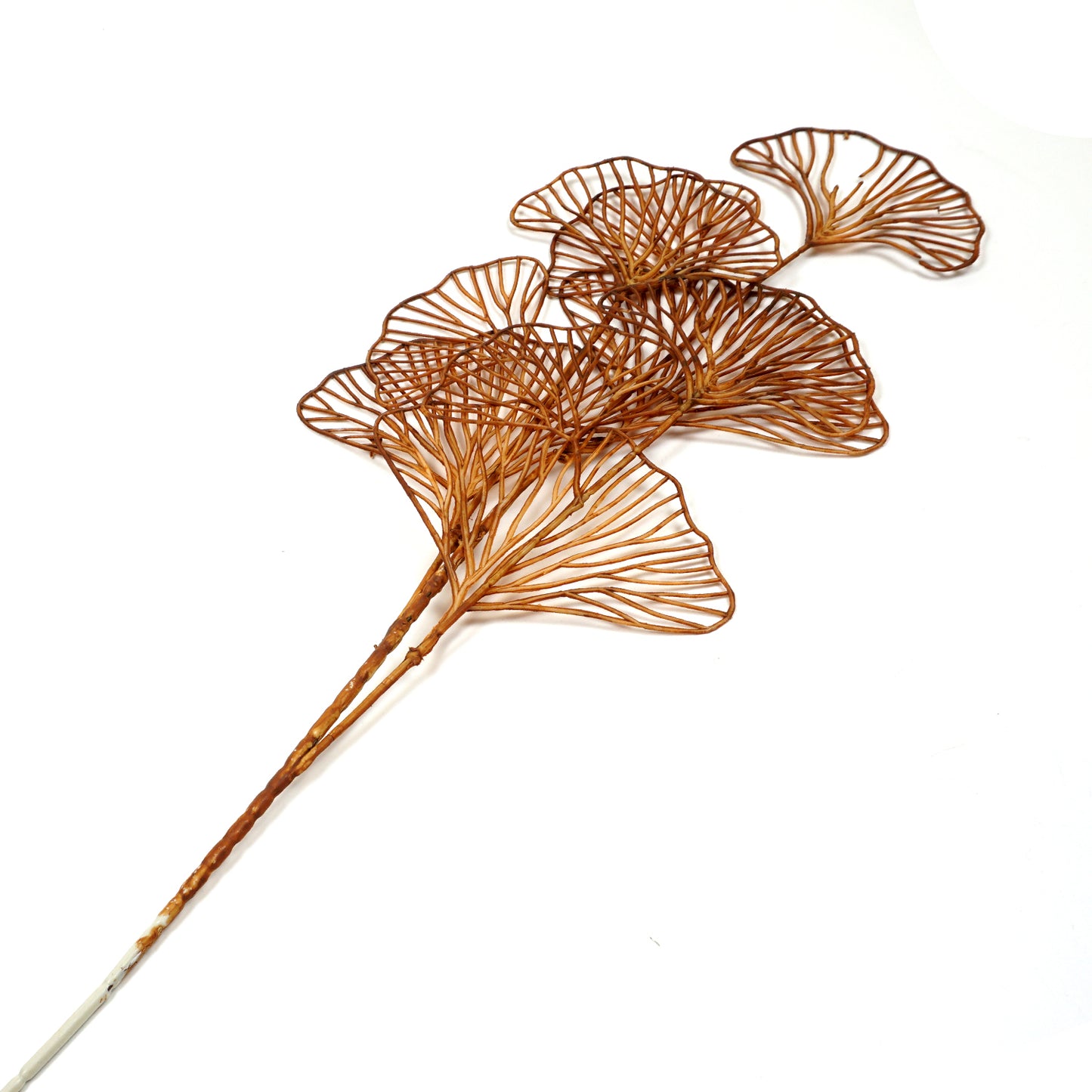 Ginkgo Blätter Kunststoff caramel