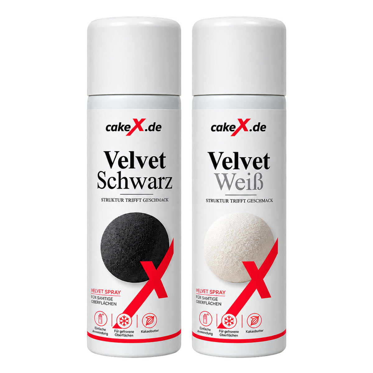 2 × 250ml Dosen – Velvet Spray Schwarz & Weiß 500ml