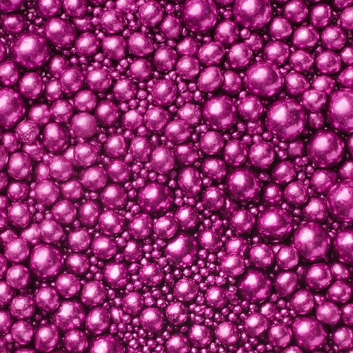 Zuckerperlen metallic fuchsia 3,5,7,10mm 100g