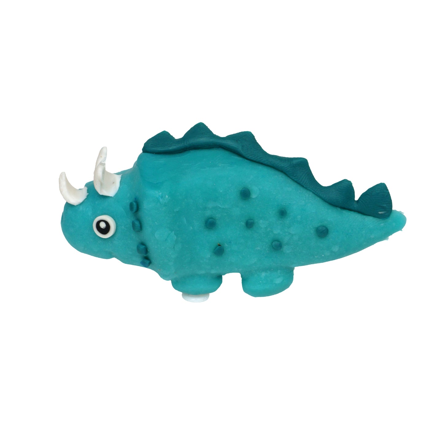 Dino blau Tortendeko 4cm Triceratops