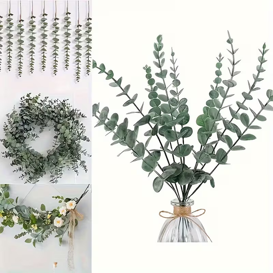 Eucalyptus Kunststoff grün 1 Zweig