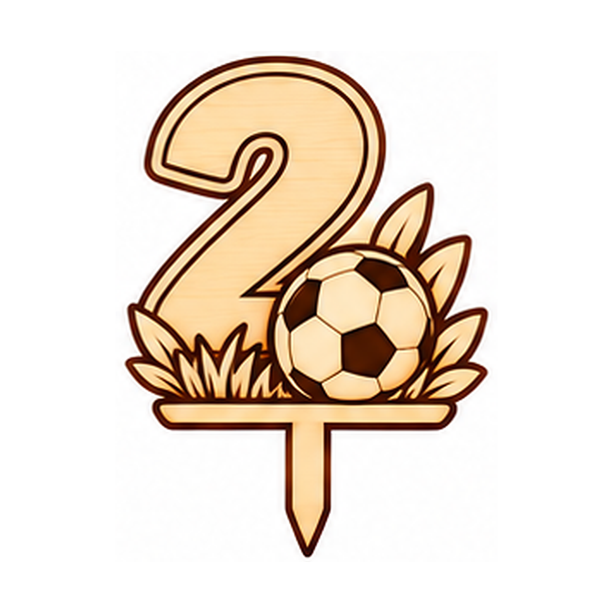 Fußballer-Zahlen aus Holz 0–9 – sportlich & dekorativ