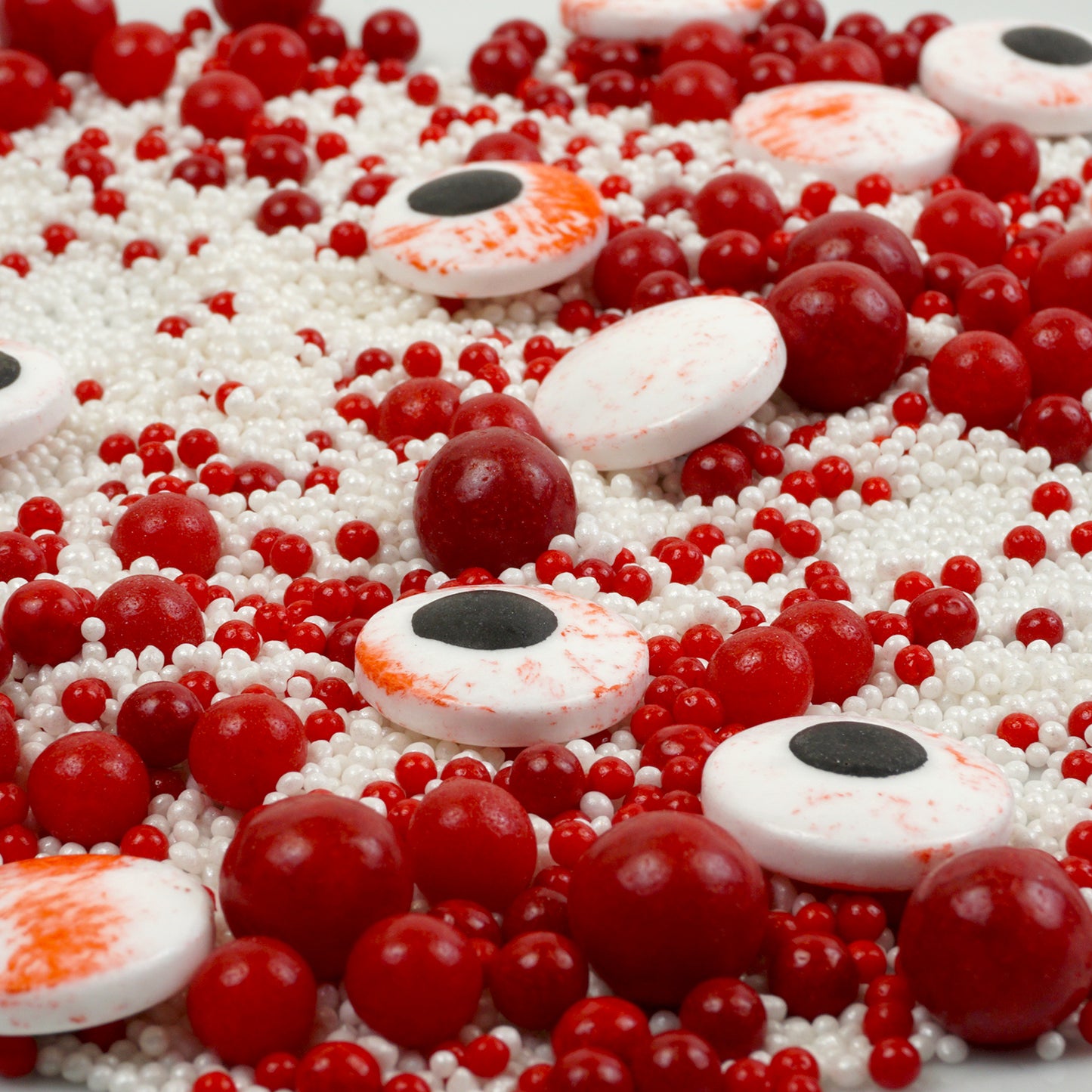 Sprinkles "Bloody Eyes" – Grusel-Mix mit roten und weißen Perlen