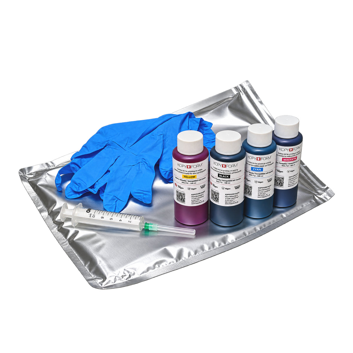 Canon Lebensmitteldrucker Starterset – Farben, Fondantpapier & Zubehör (ohne Drucker)