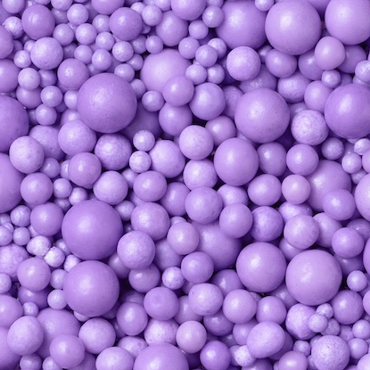Zuckerperlen violett Mix 3,4,5,7,10mm 100g