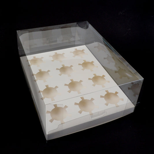 Muffinbox 12er Durchsichtig & perfekt zur Präsentation