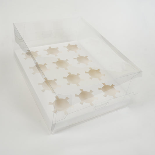 Muffinbox 12er Durchsichtig & perfekt zur Präsentation