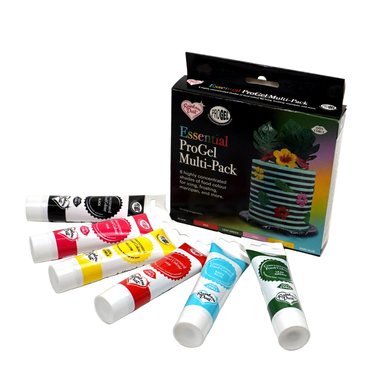 Progel ProGel Multi-Pack – Essential Mix aus 6 Backfarben – cakeX
