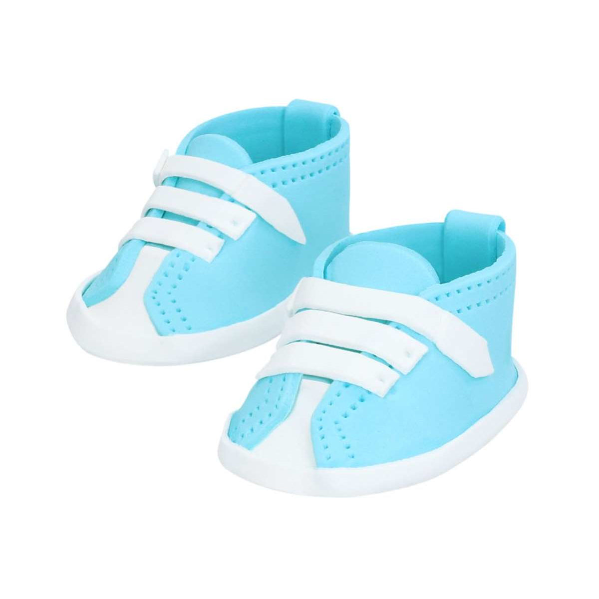 Fondant Baby Schuhe blau