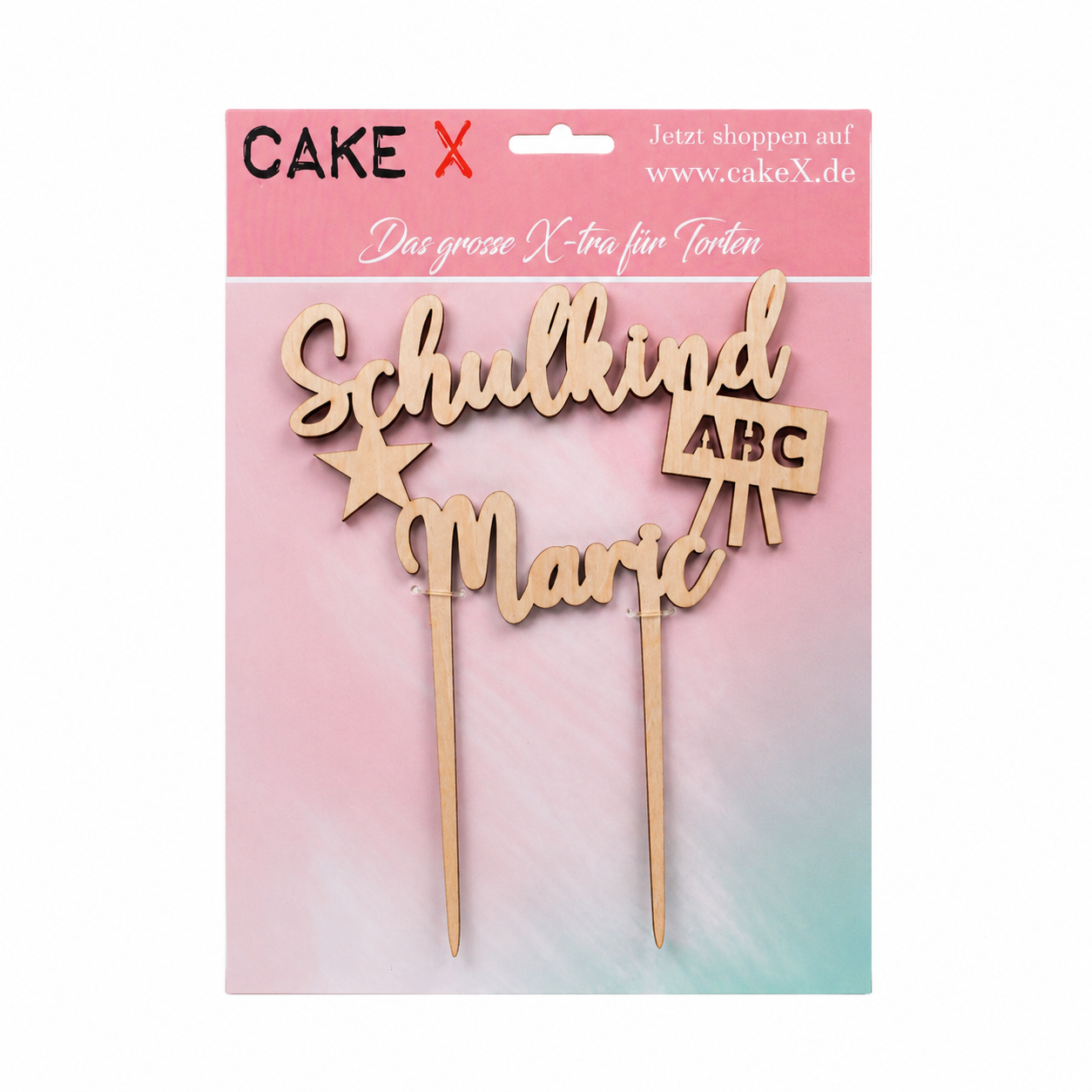 Caketopper Schulkind Marie Holz