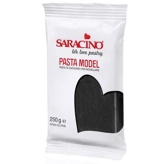 Saracino Modellierfondant schwarz 250g