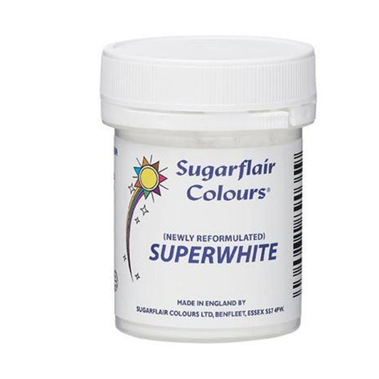 Sugarflair Puderfarbe Superwhite 20g OHNE E171