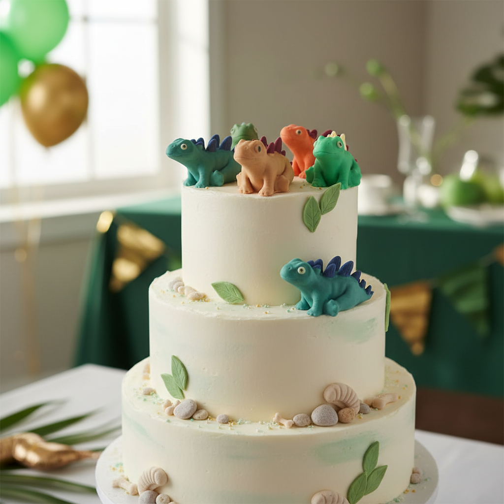 Stegosaurus aus Fondant – süße Dino-Figur für Torten & Kuchen