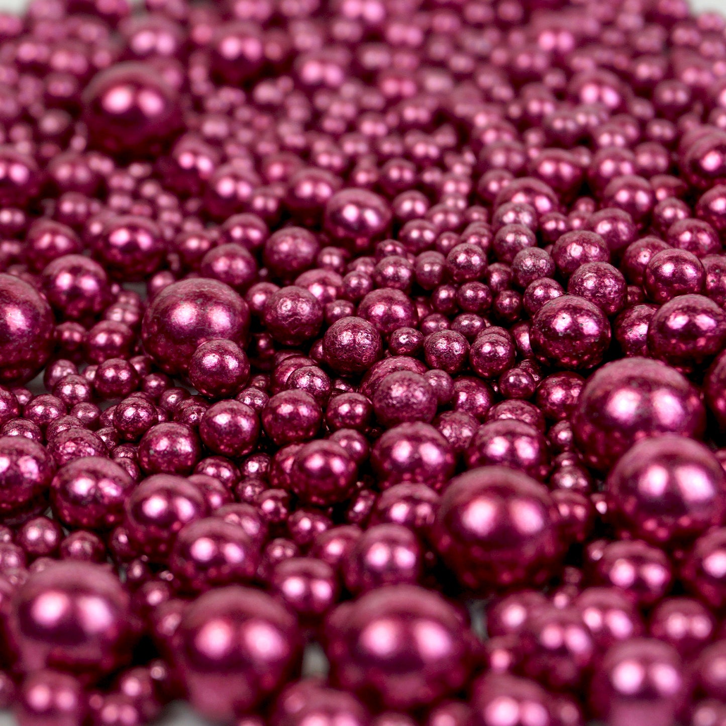 Zuckerperlen metallic fuchsia 3,5,7,10mm 100g