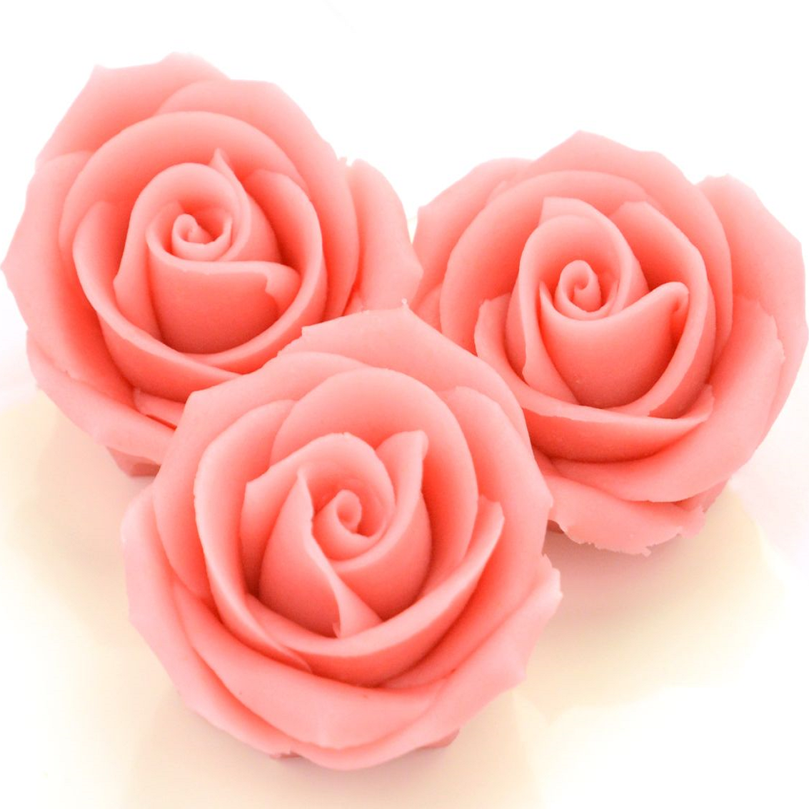 Marzipan-Rosen groß rosa 2 Stück