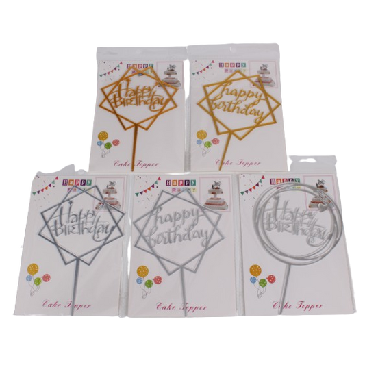 5x Happy Birthday Set