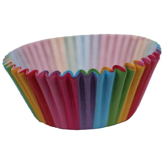 Regenbogen Muffinförmchen 100 Stück