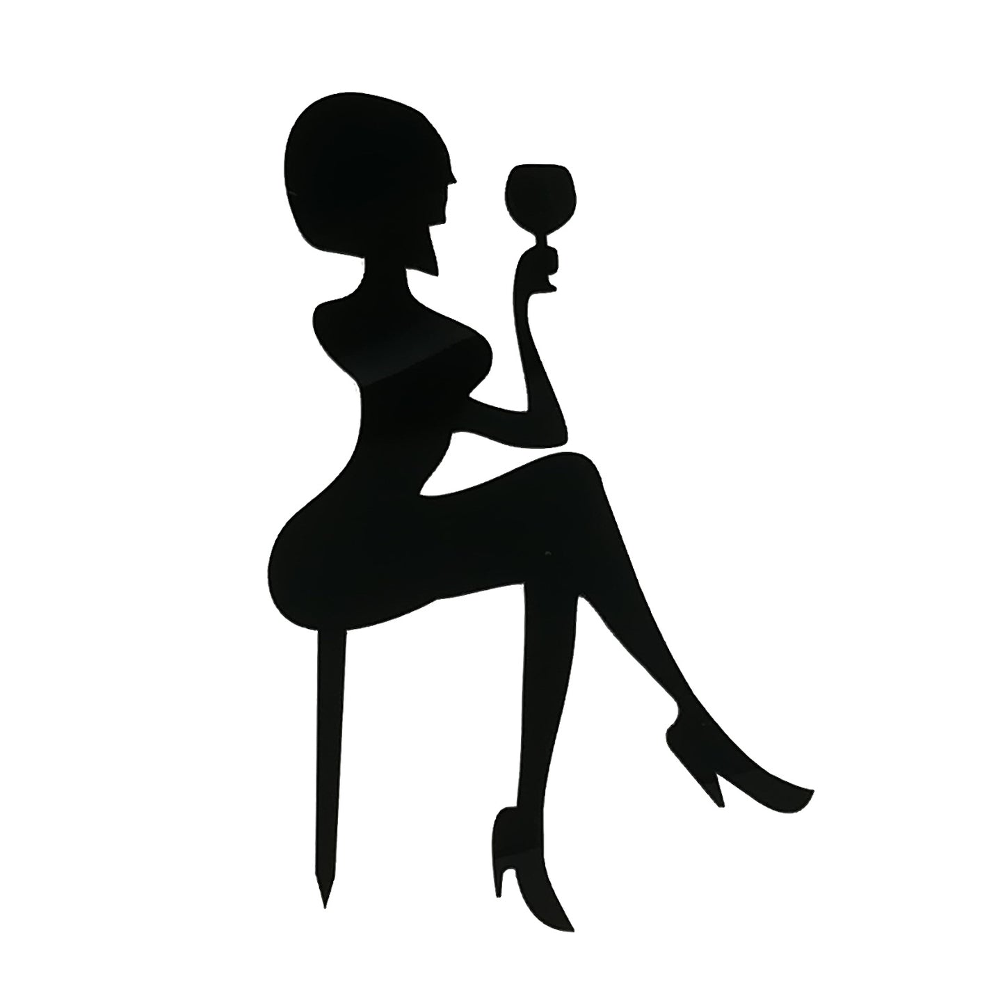 Sitzende Frau / Kuchenstecker