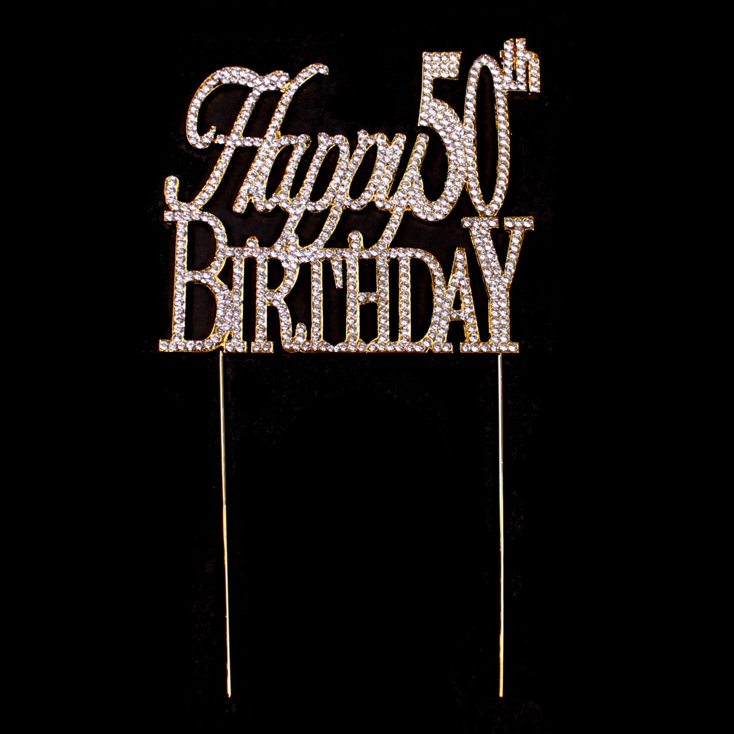 Happy 50th Birthday Strass Glitzertopper